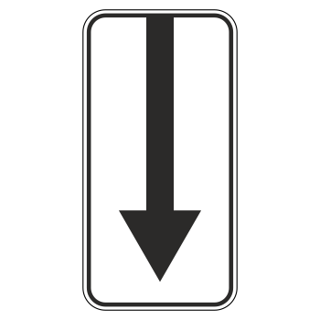 Дорожный знак 8.2.3 «Зона действия» (металл 0,8 мм, I типоразмер: 300х600 мм, С/О пленка: тип Б высокоинтенсивная)