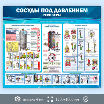 Стенд «Сосуды под давлением. Ресиверы» (TM-14.2-ECONOMY2)